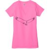 Ladies' Jersey Short-Sleeve Deep V-Neck T-Shirt Thumbnail