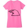 Ladies' Jersey Short-Sleeve Deep V-Neck T-Shirt Thumbnail