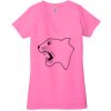 Ladies' Jersey Short-Sleeve Deep V-Neck T-Shirt Thumbnail