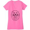 Ladies' Jersey Short-Sleeve Deep V-Neck T-Shirt Thumbnail