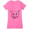 Ladies' Jersey Short-Sleeve Deep V-Neck T-Shirt Thumbnail