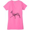 Ladies' Jersey Short-Sleeve Deep V-Neck T-Shirt Thumbnail