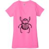 Ladies' Jersey Short-Sleeve Deep V-Neck T-Shirt Thumbnail