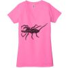 Ladies' Jersey Short-Sleeve Deep V-Neck T-Shirt Thumbnail