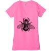 Ladies' Jersey Short-Sleeve Deep V-Neck T-Shirt Thumbnail
