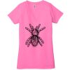 Ladies' Jersey Short-Sleeve Deep V-Neck T-Shirt Thumbnail