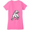 Ladies' Jersey Short-Sleeve Deep V-Neck T-Shirt Thumbnail