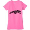 Ladies' Jersey Short-Sleeve Deep V-Neck T-Shirt Thumbnail