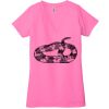 Ladies' Jersey Short-Sleeve Deep V-Neck T-Shirt Thumbnail