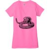 Ladies' Jersey Short-Sleeve Deep V-Neck T-Shirt Thumbnail