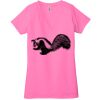 Ladies' Jersey Short-Sleeve Deep V-Neck T-Shirt Thumbnail