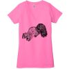 Ladies' Jersey Short-Sleeve Deep V-Neck T-Shirt Thumbnail