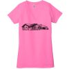 Ladies' Jersey Short-Sleeve Deep V-Neck T-Shirt Thumbnail