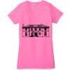 Ladies' Jersey Short-Sleeve Deep V-Neck T-Shirt Thumbnail