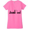 Ladies' Jersey Short-Sleeve Deep V-Neck T-Shirt Thumbnail