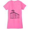 Ladies' Jersey Short-Sleeve Deep V-Neck T-Shirt Thumbnail