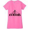 Ladies' Jersey Short-Sleeve Deep V-Neck T-Shirt Thumbnail