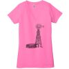 Ladies' Jersey Short-Sleeve Deep V-Neck T-Shirt Thumbnail