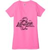 Ladies' Jersey Short-Sleeve Deep V-Neck T-Shirt Thumbnail