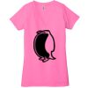 Ladies' Jersey Short-Sleeve Deep V-Neck T-Shirt Thumbnail