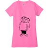 Ladies' Jersey Short-Sleeve Deep V-Neck T-Shirt Thumbnail