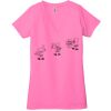 Ladies' Jersey Short-Sleeve Deep V-Neck T-Shirt Thumbnail