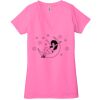 Ladies' Jersey Short-Sleeve Deep V-Neck T-Shirt Thumbnail