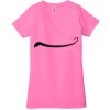 Ladies' Jersey Short-Sleeve Deep V-Neck T-Shirt Thumbnail