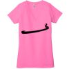 Ladies' Jersey Short-Sleeve Deep V-Neck T-Shirt Thumbnail