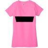 Ladies' Jersey Short-Sleeve Deep V-Neck T-Shirt Thumbnail