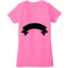 Ladies' Jersey Short-Sleeve Deep V-Neck T-Shirt Thumbnail
