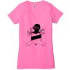 Ladies' Jersey Short-Sleeve Deep V-Neck T-Shirt Thumbnail