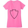Ladies' Jersey Short-Sleeve Deep V-Neck T-Shirt Thumbnail