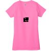 Ladies' Jersey Short-Sleeve Deep V-Neck T-Shirt Thumbnail
