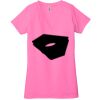 Ladies' Jersey Short-Sleeve Deep V-Neck T-Shirt Thumbnail