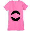 Ladies' Jersey Short-Sleeve Deep V-Neck T-Shirt Thumbnail