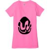 Ladies' Jersey Short-Sleeve Deep V-Neck T-Shirt Thumbnail