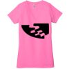Ladies' Jersey Short-Sleeve Deep V-Neck T-Shirt Thumbnail