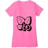 Ladies' Jersey Short-Sleeve Deep V-Neck T-Shirt Thumbnail