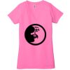 Ladies' Jersey Short-Sleeve Deep V-Neck T-Shirt Thumbnail