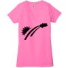 Ladies' Jersey Short-Sleeve Deep V-Neck T-Shirt Thumbnail