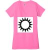Ladies' Jersey Short-Sleeve Deep V-Neck T-Shirt Thumbnail