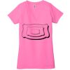 Ladies' Jersey Short-Sleeve Deep V-Neck T-Shirt Thumbnail