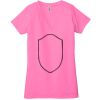 Ladies' Jersey Short-Sleeve Deep V-Neck T-Shirt Thumbnail