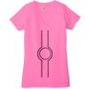 Ladies' Jersey Short-Sleeve Deep V-Neck T-Shirt Thumbnail