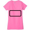 Ladies' Jersey Short-Sleeve Deep V-Neck T-Shirt Thumbnail