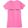 Ladies' Jersey Short-Sleeve Deep V-Neck T-Shirt Thumbnail
