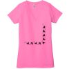 Ladies' Jersey Short-Sleeve Deep V-Neck T-Shirt Thumbnail
