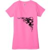 Ladies' Jersey Short-Sleeve Deep V-Neck T-Shirt Thumbnail