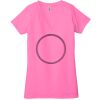 Ladies' Jersey Short-Sleeve Deep V-Neck T-Shirt Thumbnail
